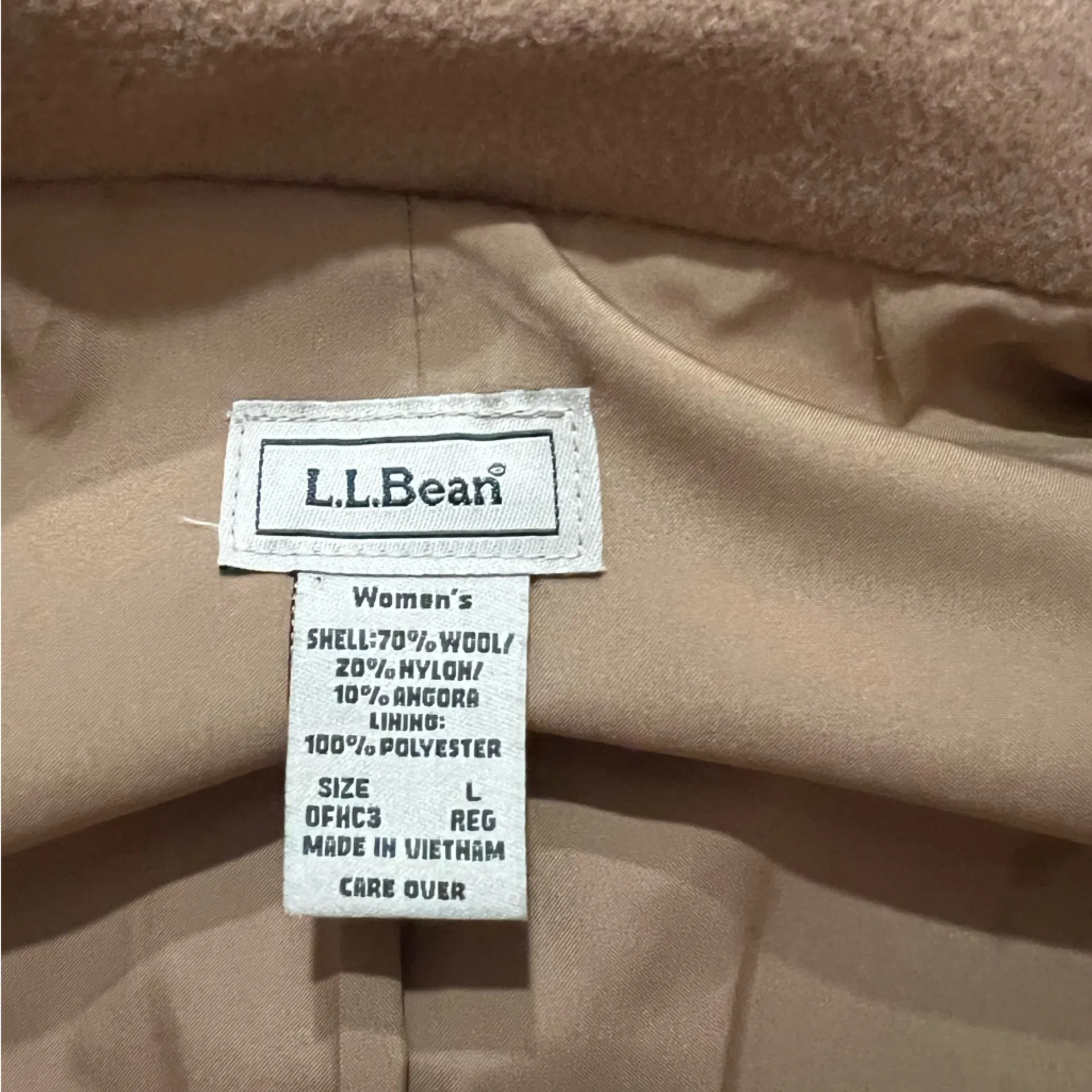 L.L. Bean Women's Camel Blazer Tan Size L - Image 5