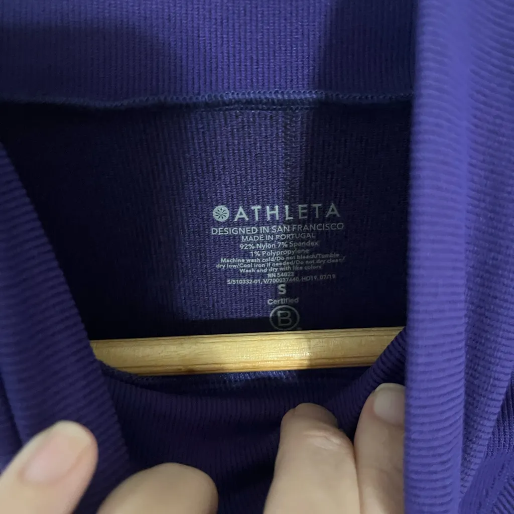 ATHLETA Flurry Downslope Turtleneck Size Small NWT Cosmic Blue - Image 9