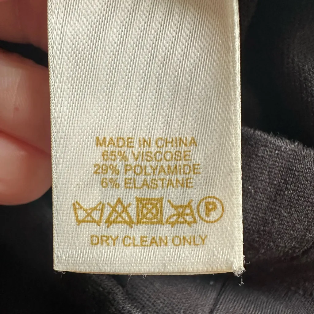 Kate Spade Ponte Bow Neck Top Black Boxy Size 10 Preppy Minimalist Posh Staple - Image 4