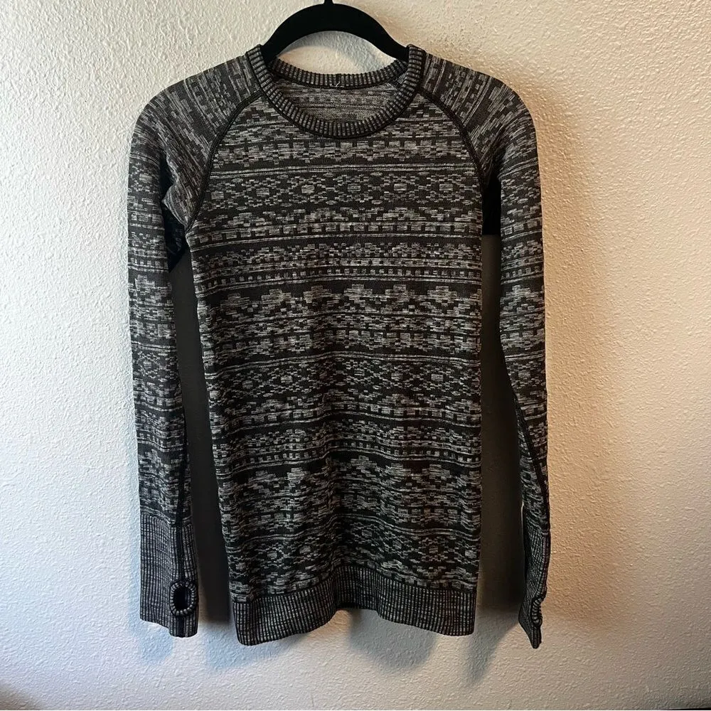Lululemon Rest Less Pullover Heathered Black - Image 5
