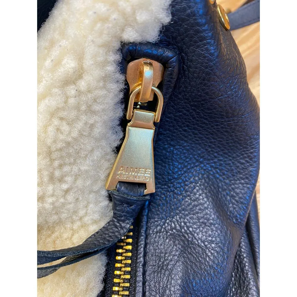 Aimee Kestenberg Bali Shearling Backpack S81 - Image 7