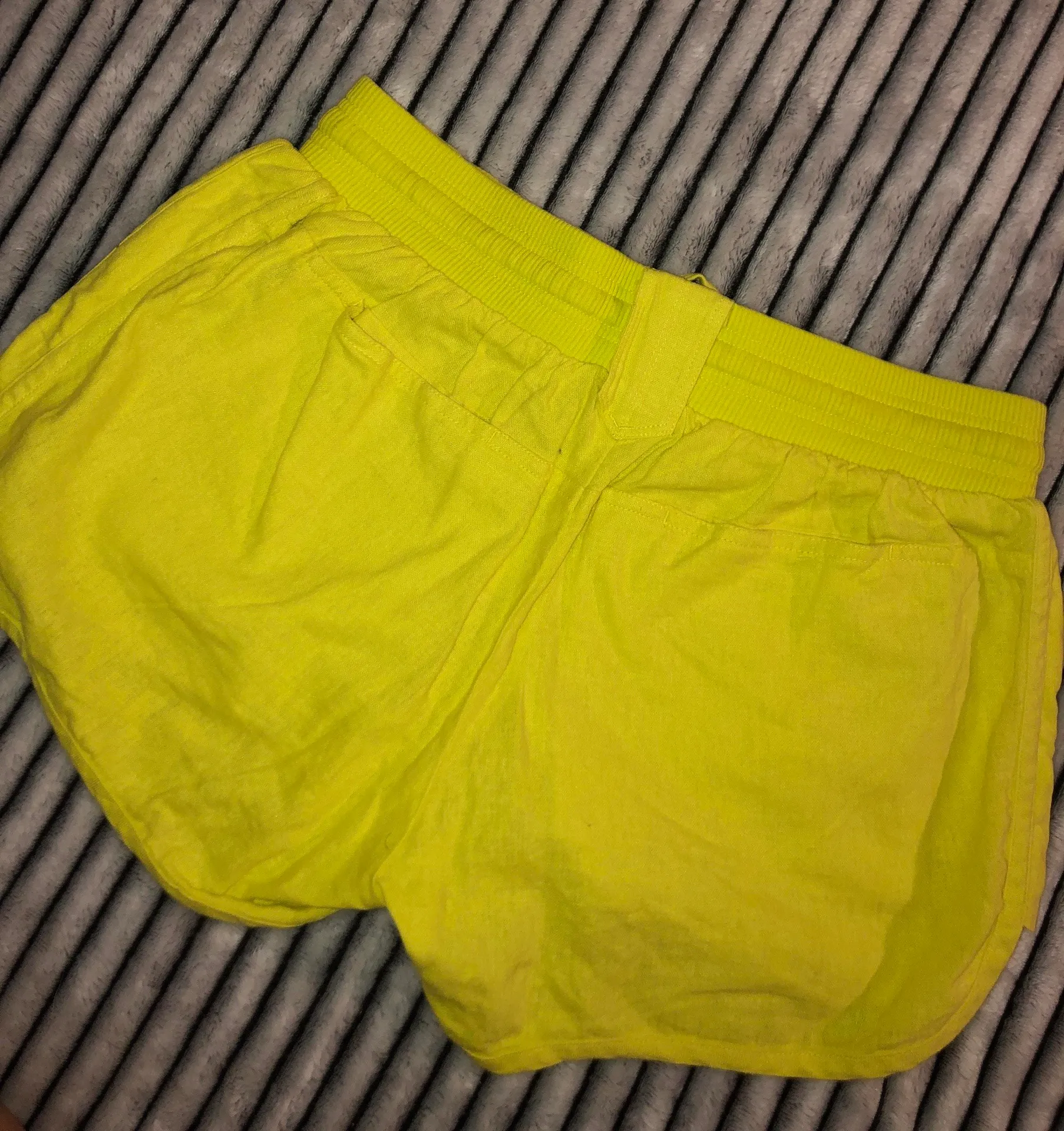 Neon Yellow Casual Shorts  - Image 2