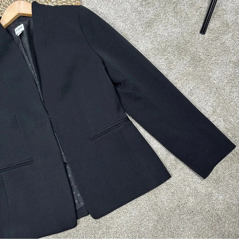 J. Crew Factory Broadway Blazer Office Work Business Casual Black Size 6 - Image 7
