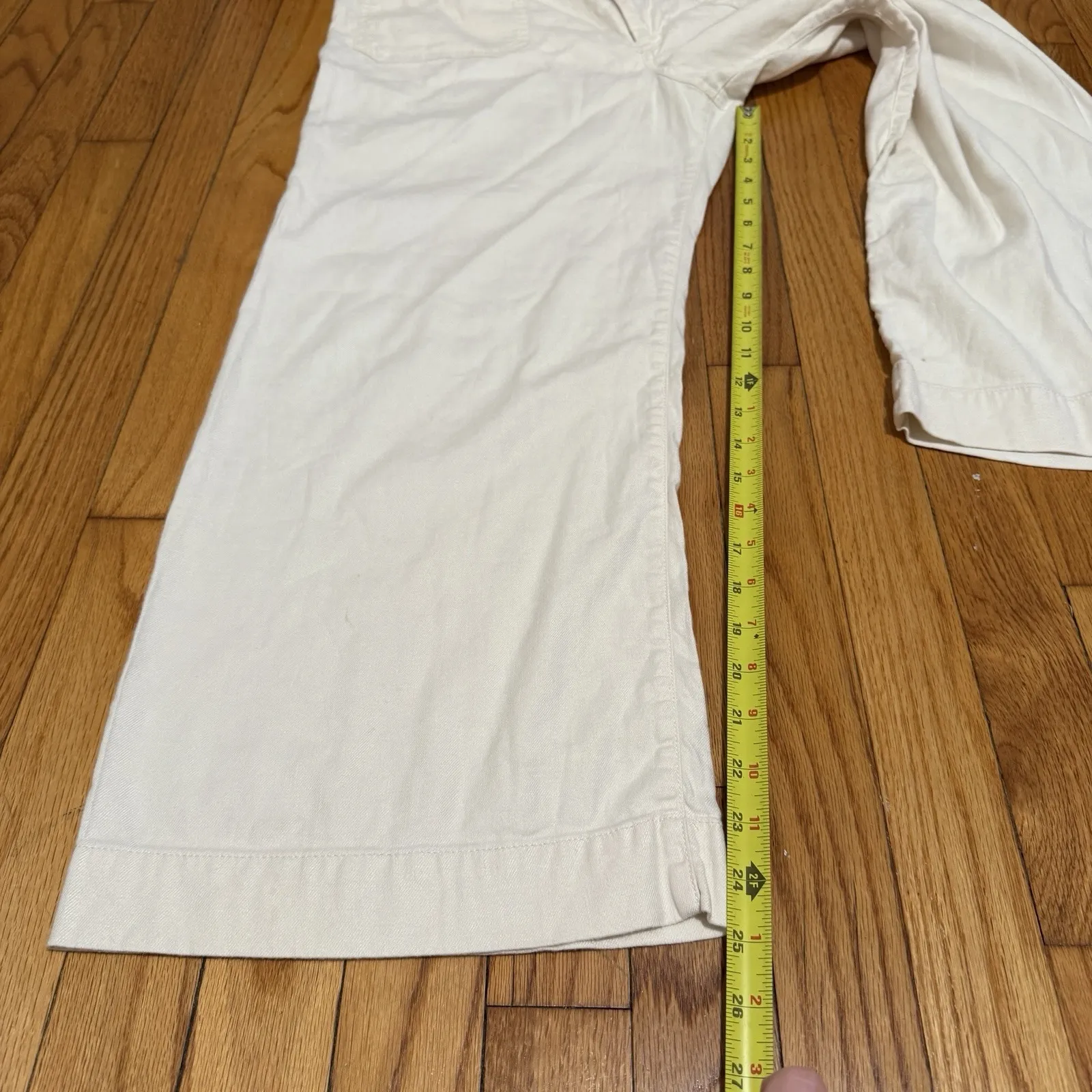 Maeve‎ by Anthropologie The Colette Cropped Wide-Leg Pant Linen Edition Size 30 - Image 9