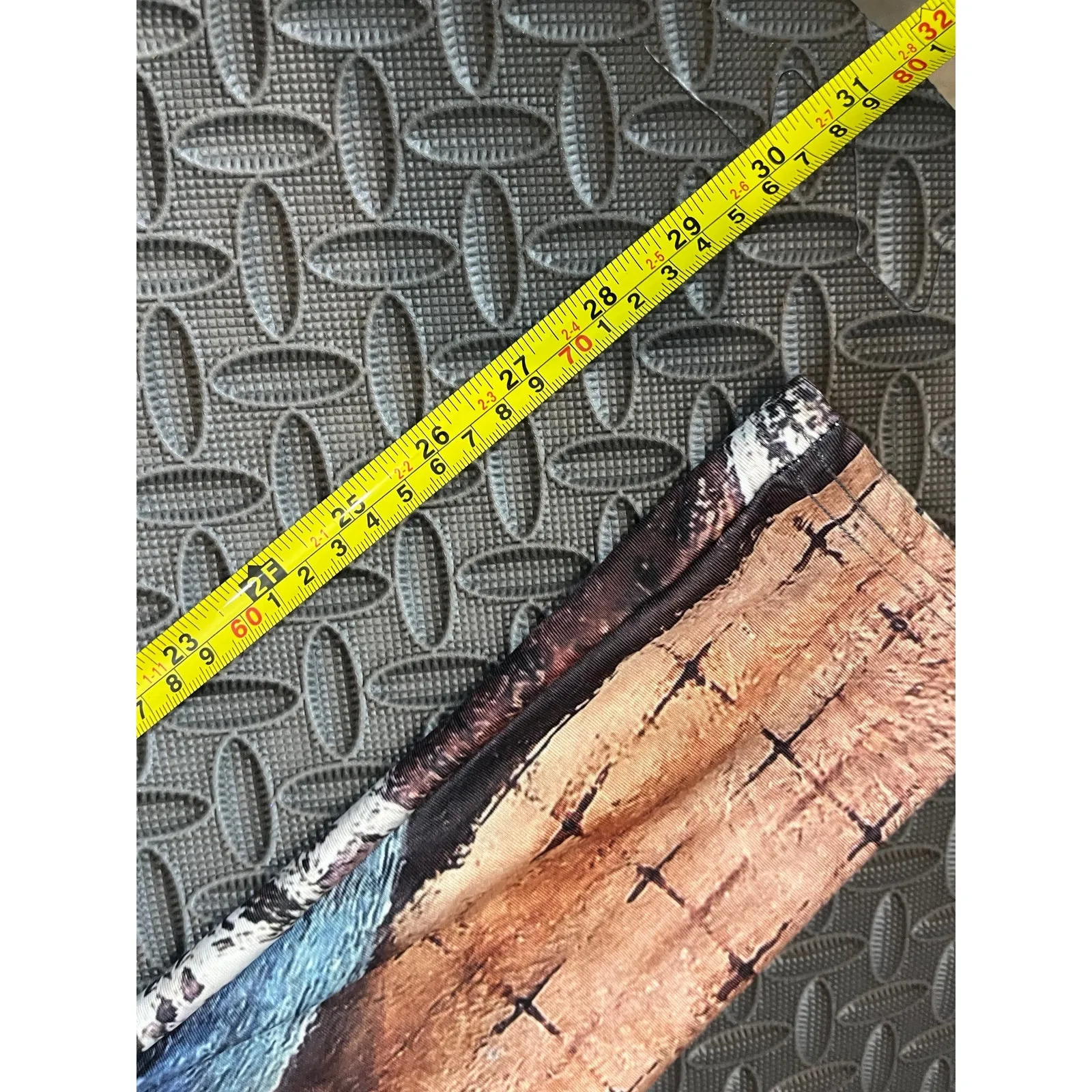 ELEONORA FERRAGATTA $148 Yoga LEGGINGS Floral Architecture‎ Pants Women Sz large - Image 6