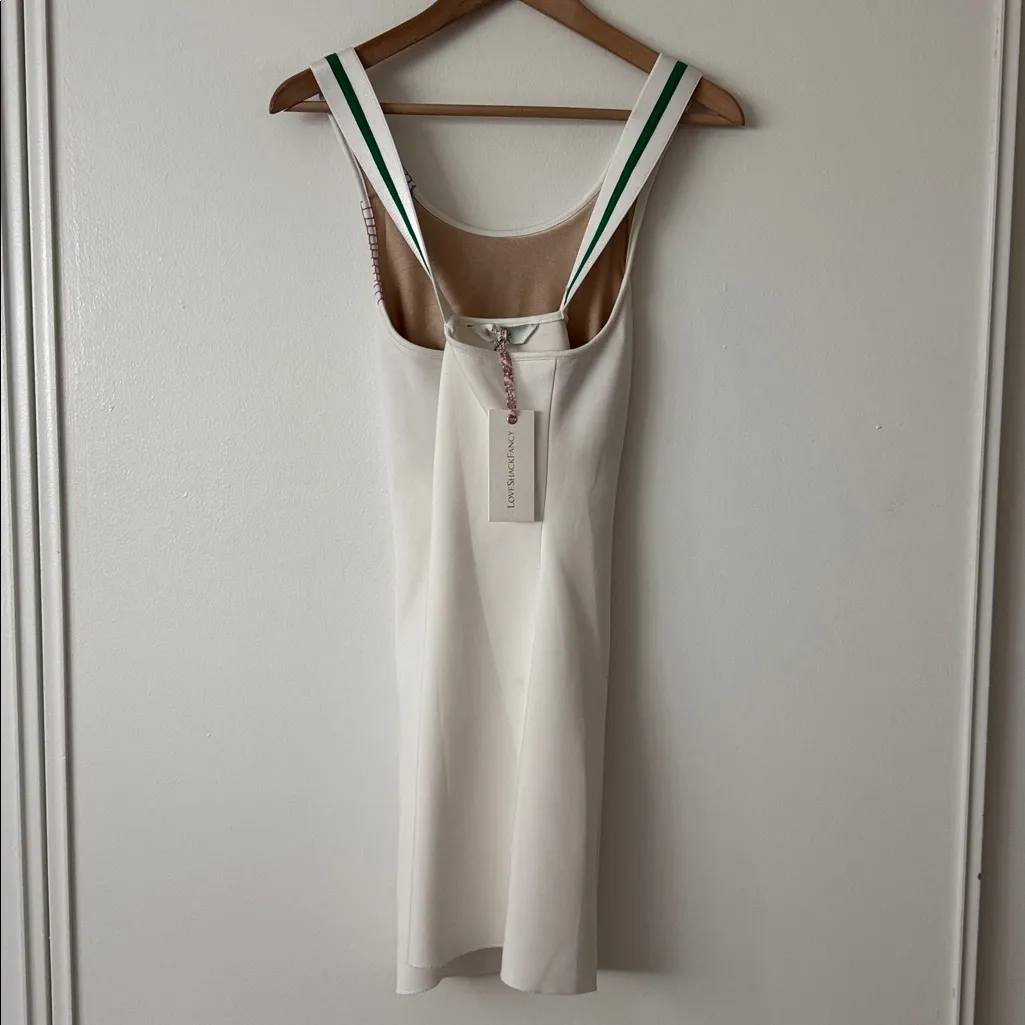 NWT LoveShackFancy XL Douglas White Tennis Dress - Image 5