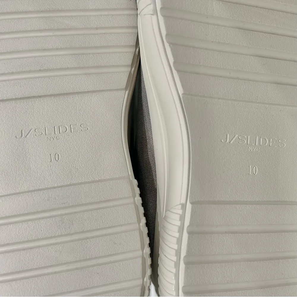 NIB J/SLIDES NYC West Bronze Leather Sneaker Shoes White Platform Soles Size 10M Tan - Image 6