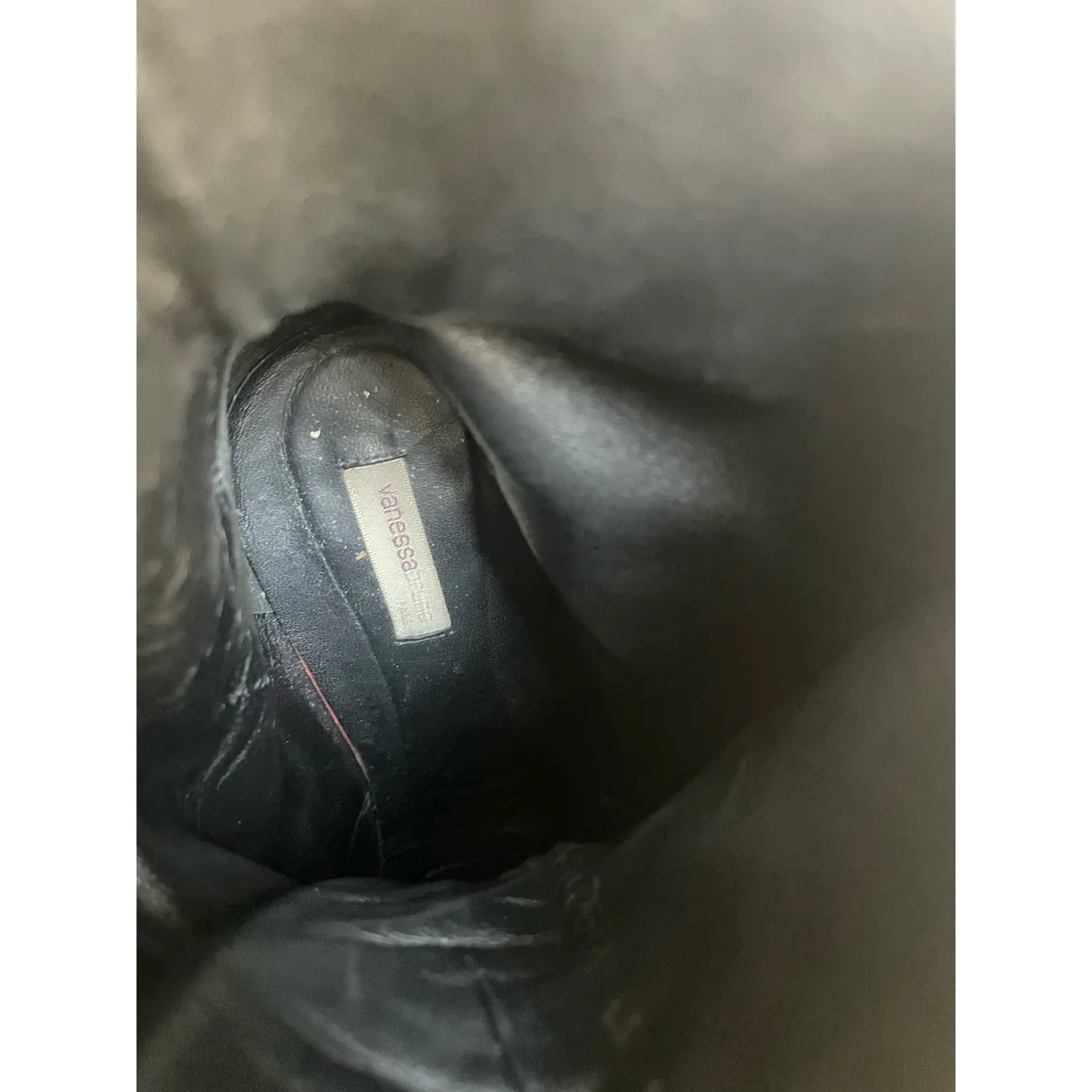 Vanessa Bruno Tie High Heel Witch Granny Boots in Black Leather Size 40/ US 9 - Image 8