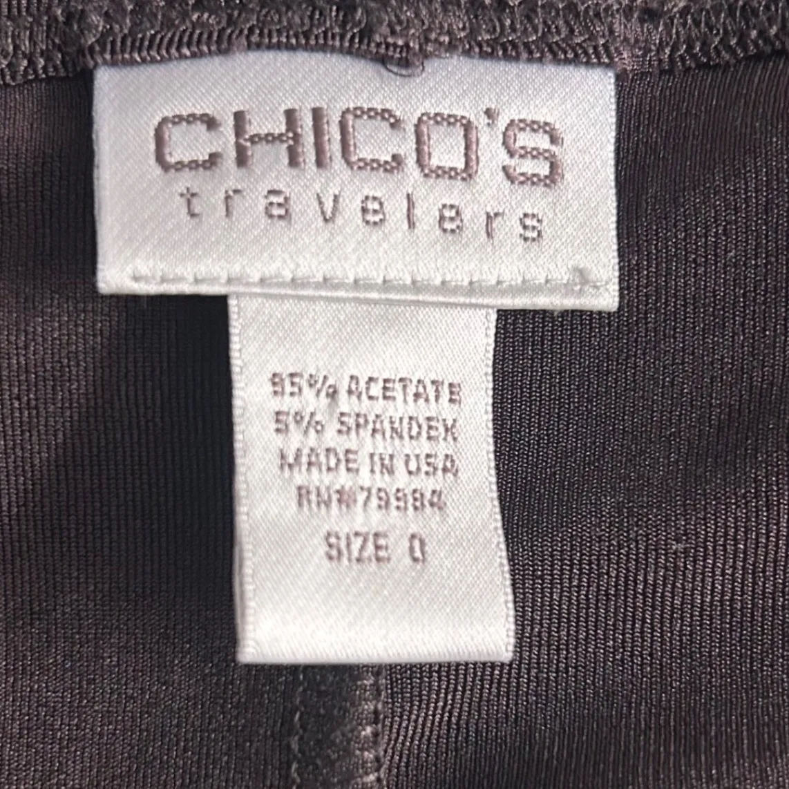 Chicos Travelers Slinky Knit Tank Dress Brown Small Or 0 - Image 7