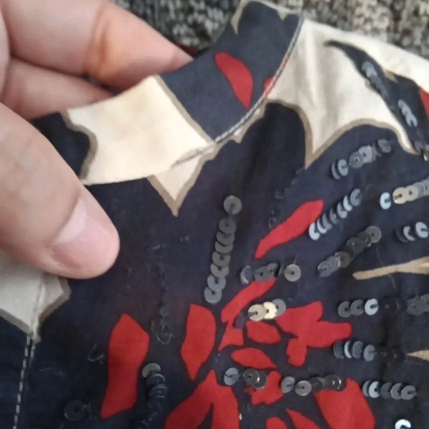 J. Crew Sequin Floral Sleeveless Blouse Top Sheer Office 4 Of July Womens 4 - Image 6