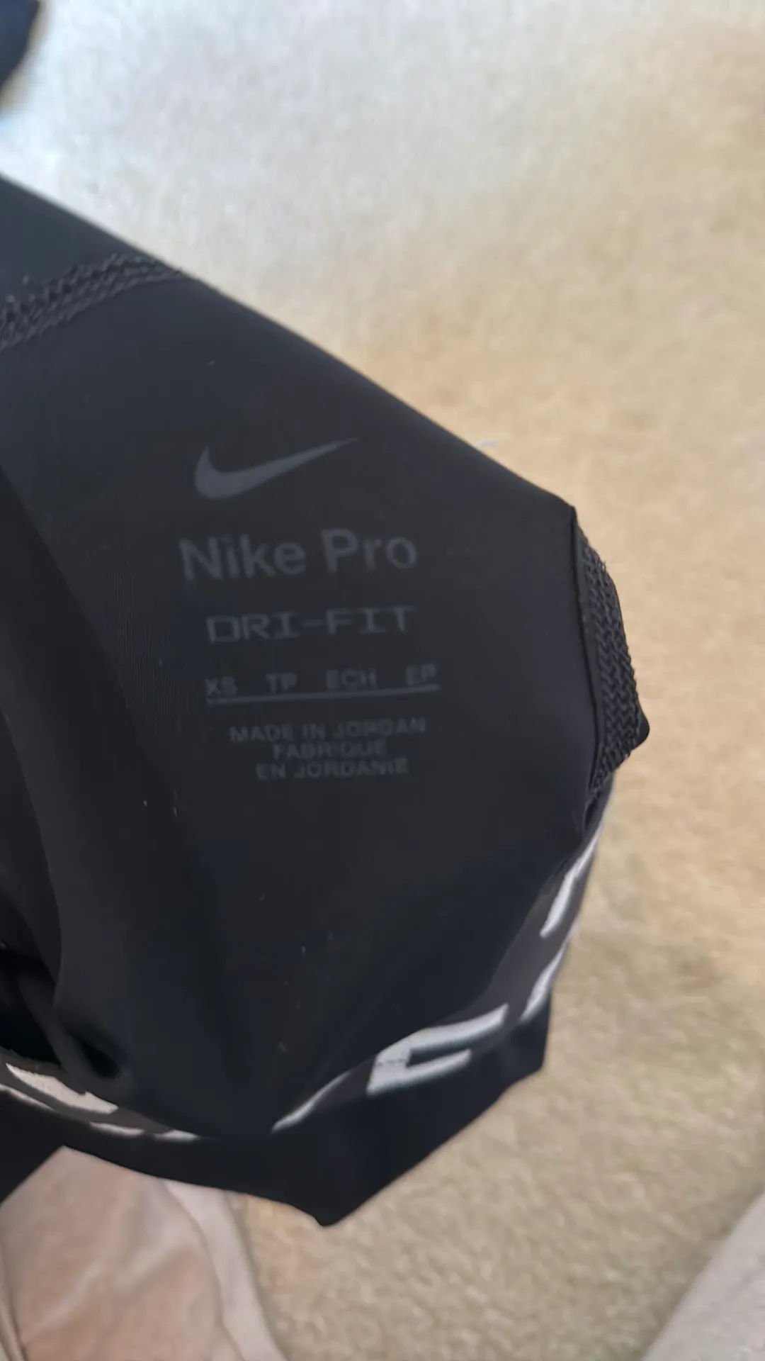 Black Nike Pros Shorts - Image 3