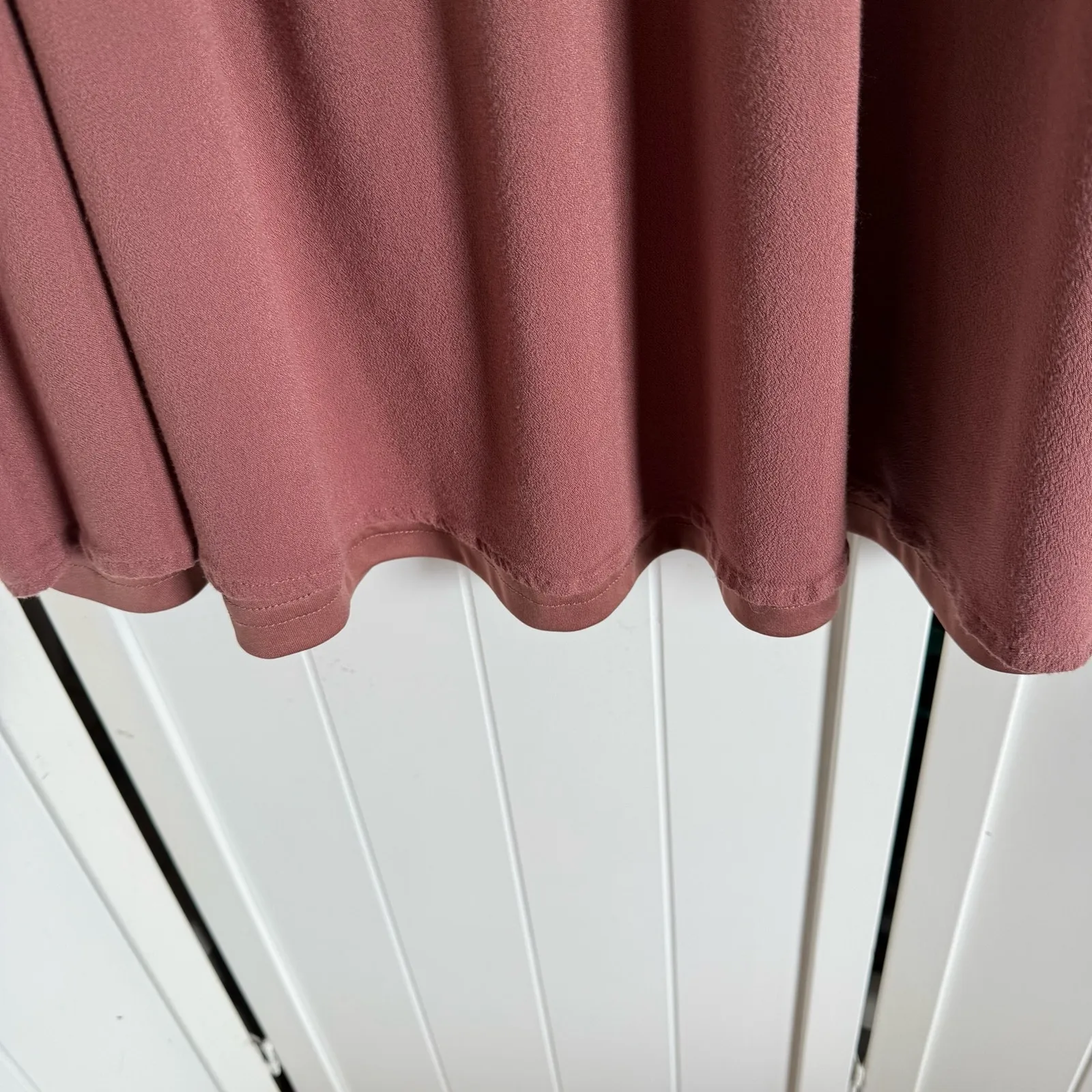 Forever 21 Womens Dress Sz 1X Mini Embroidered Dusty Rose Tunic‎ Cottagecore - Image 5