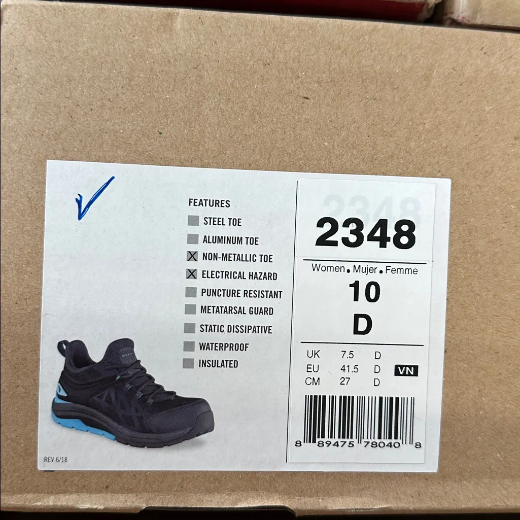 Red Wing Athletic Safety Work Shoes 10 CoolTech work shoes in gray blue size 10 Black - Image 5