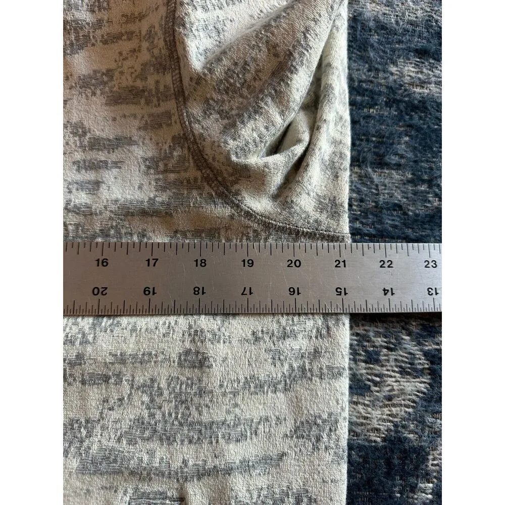 Zyia Jacket Knit Full Zip Womens Medium Grey Cotton Poly Stretch Pockets Active - Image 5