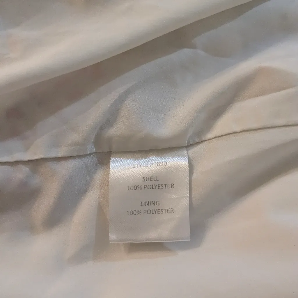 Monique Lhuillier Bridesmaids Amelia Gown Blush Pink Chiffon V Neck Tonal Lace 2 - Image 7