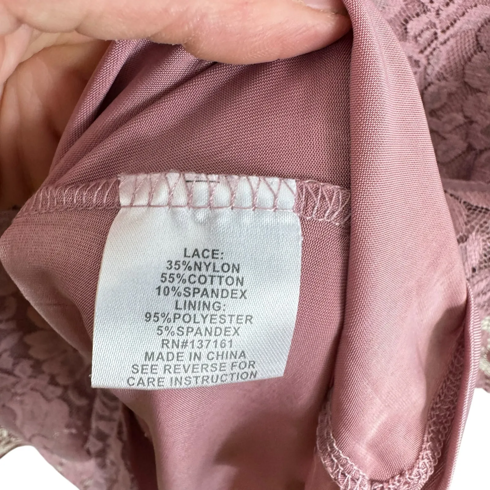 Shannon Ford Mauve Purple Lace Lightweight Stretchy Kimono Tank Blouse Size M Size M - Image 5