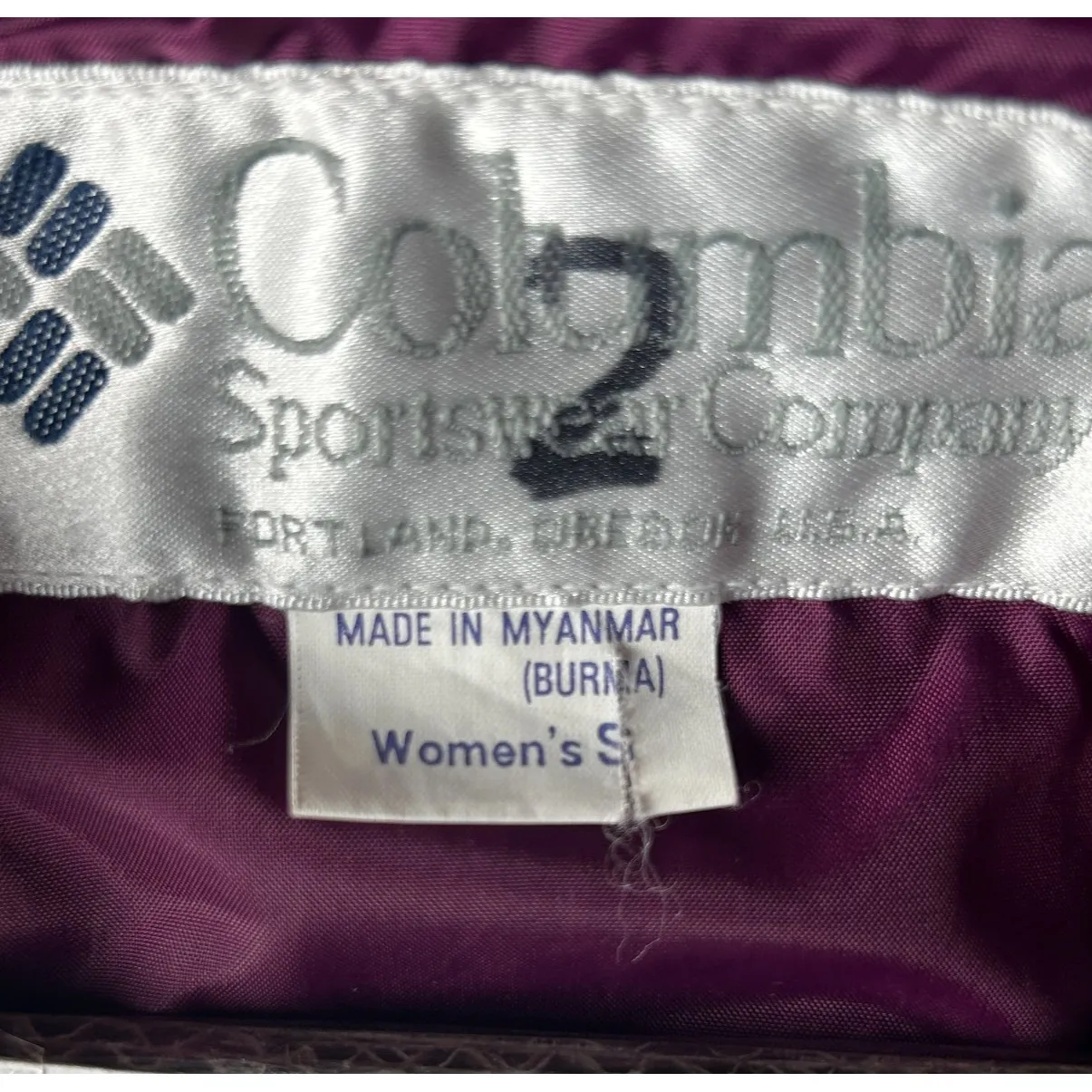 Vintage‎ 90's Columbia Women's Snowy Range Windbreaker Jacket Purple Black Small - Image 15