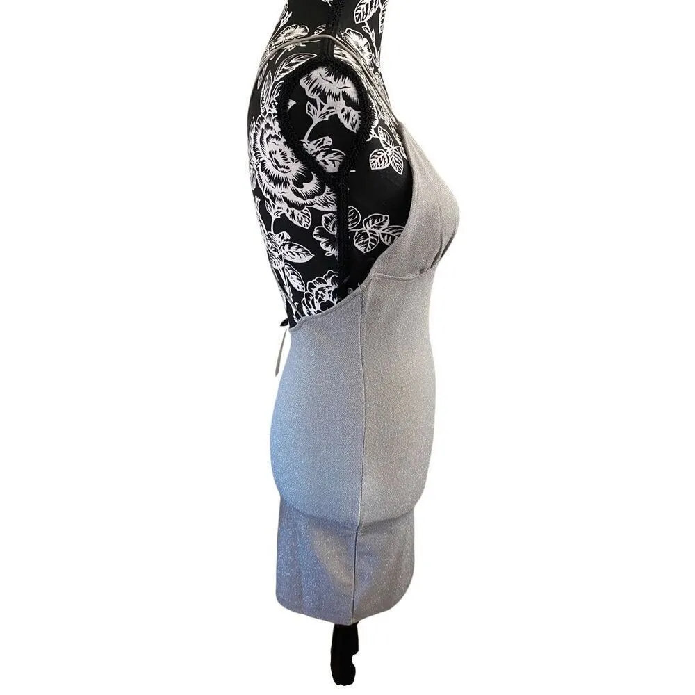 Nwt Divided Metallic Mini Dress Formal Party Clubwear Rave - Image 4