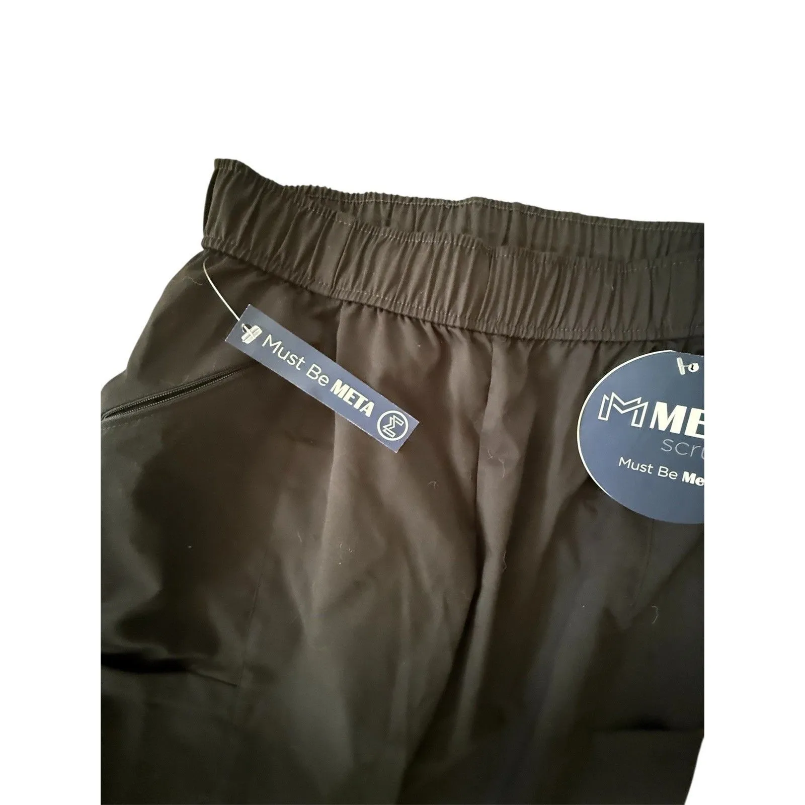 Meta Scrub Pants Size Small Black - Image 2