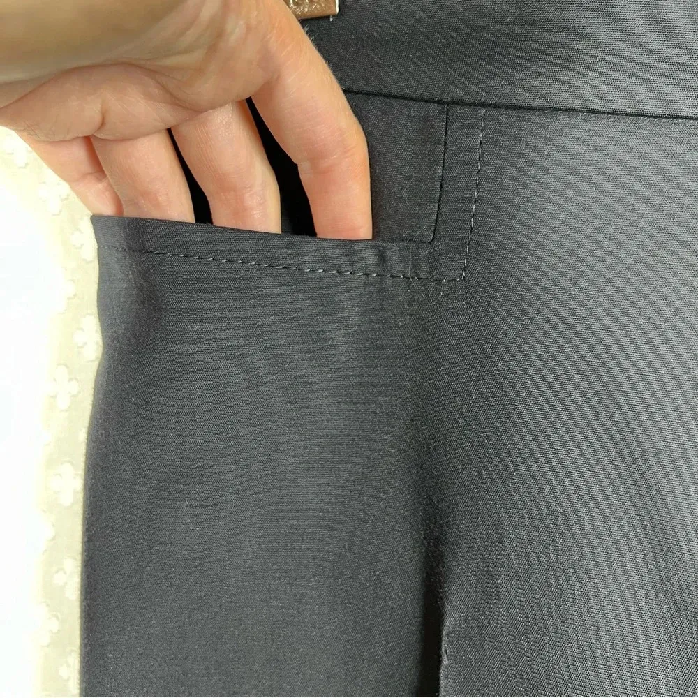 Akris Punto Black High‎ Rise Slim Trousers - Image 3