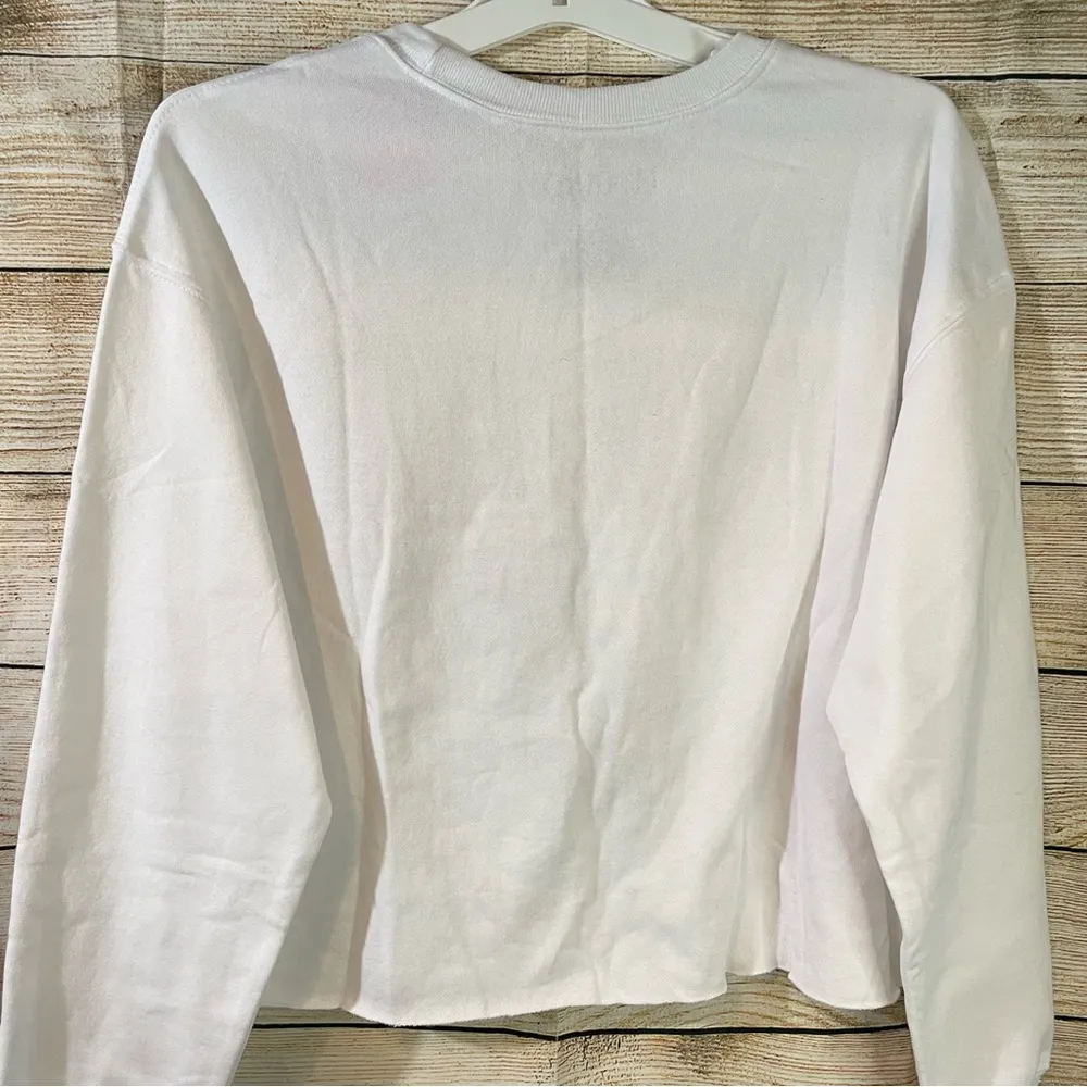 NBA Miami Heat crop white sweatshirt women Size Medium - Image 8