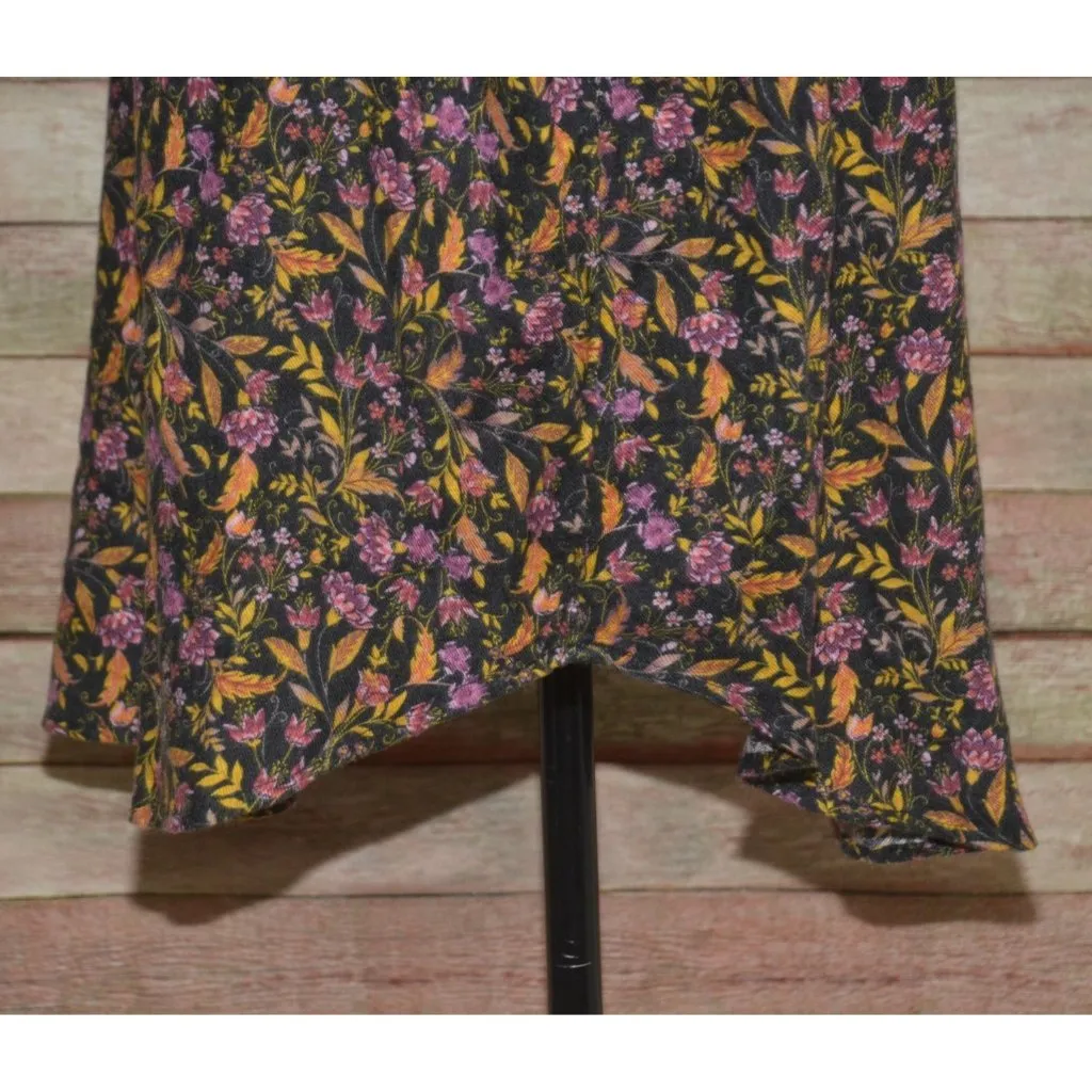 Torrid Harper Black Floral Blouse Top Plus Size 2X V-Neck Tunic Casual Comfy - Image 7