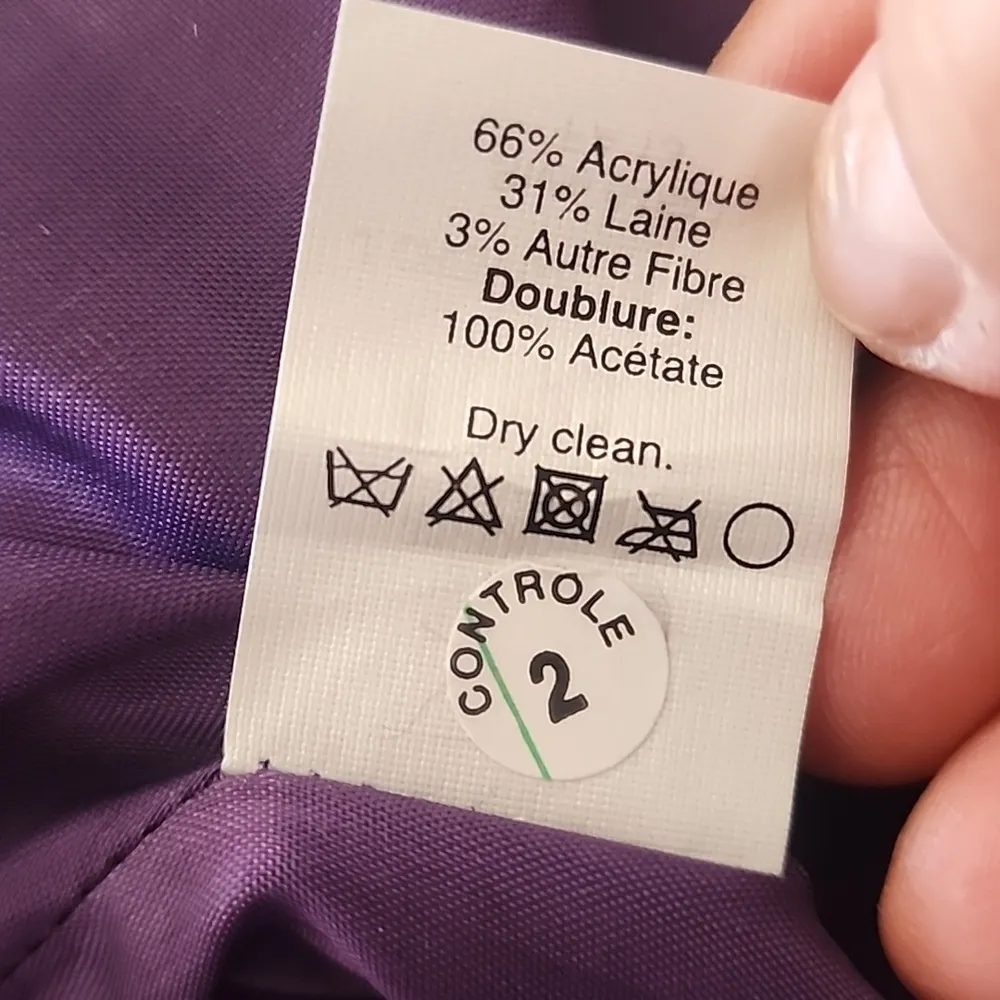 J Crew Purple Boucle Tweed Wool Blend Skirt - Image 7