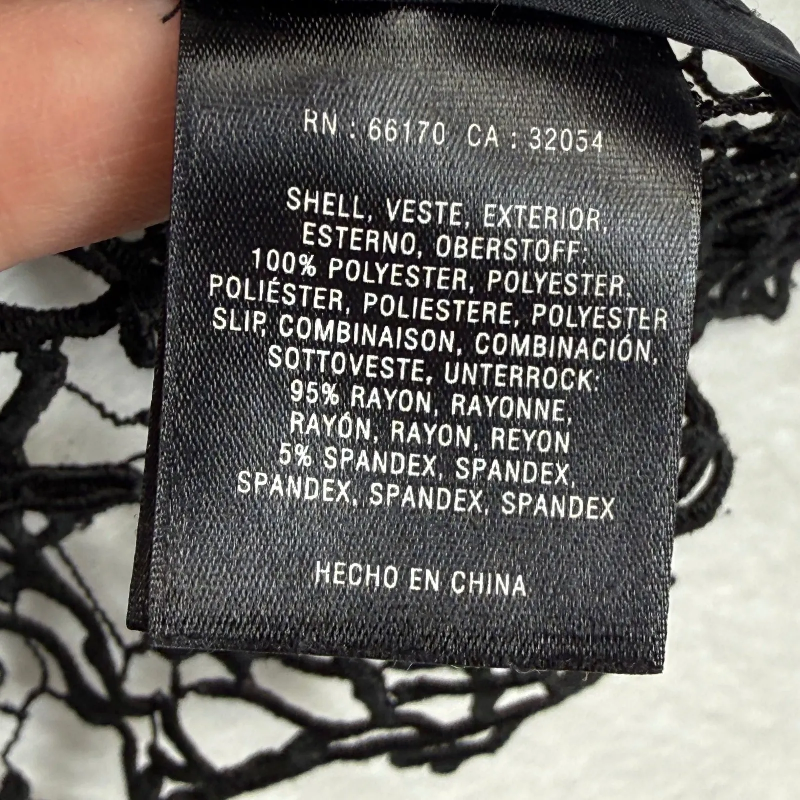 Anthropologie HD in Paris Black Lace Overlay Sleeveless Dress Approximately M - Image 6