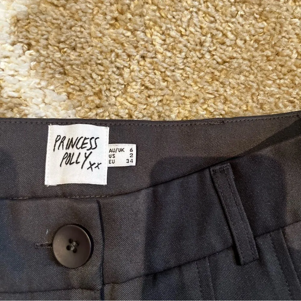 Princess Polly Grey trouser archer pants size 2 - Image 3