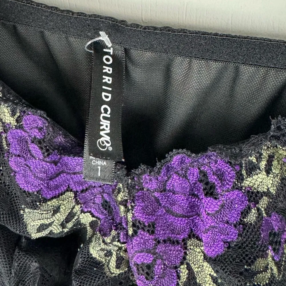 Torrid Black Mesh Lace Babydoll Sz 1X - Image 8