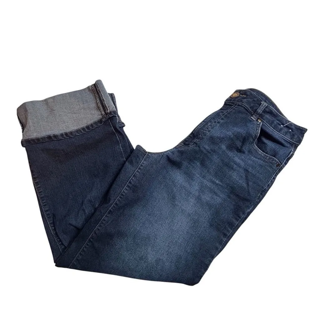 D. Jeans Women's Size 6 Blue Rolled-Up Cuff Denim Jeans Medium Wash - Image 5