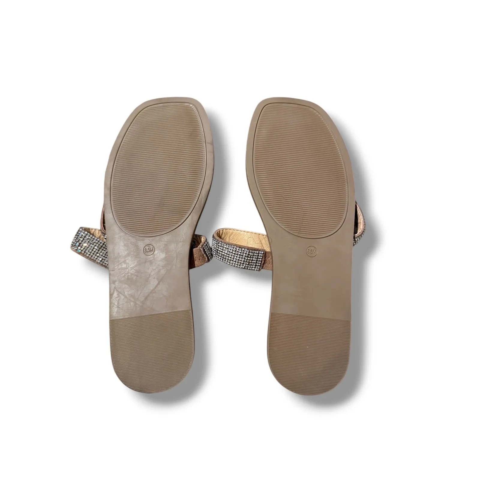 Steve Madden Cortez Sandals Women's 8.5 Rhinestone Strappy Slip-On‎ Sparkle Glam - Image 6