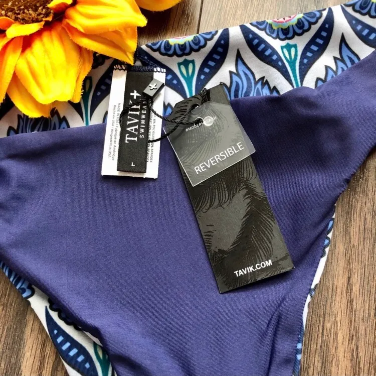 TAVIK MORGAN Reversible Bikini Bottoms LARGE - Image 6