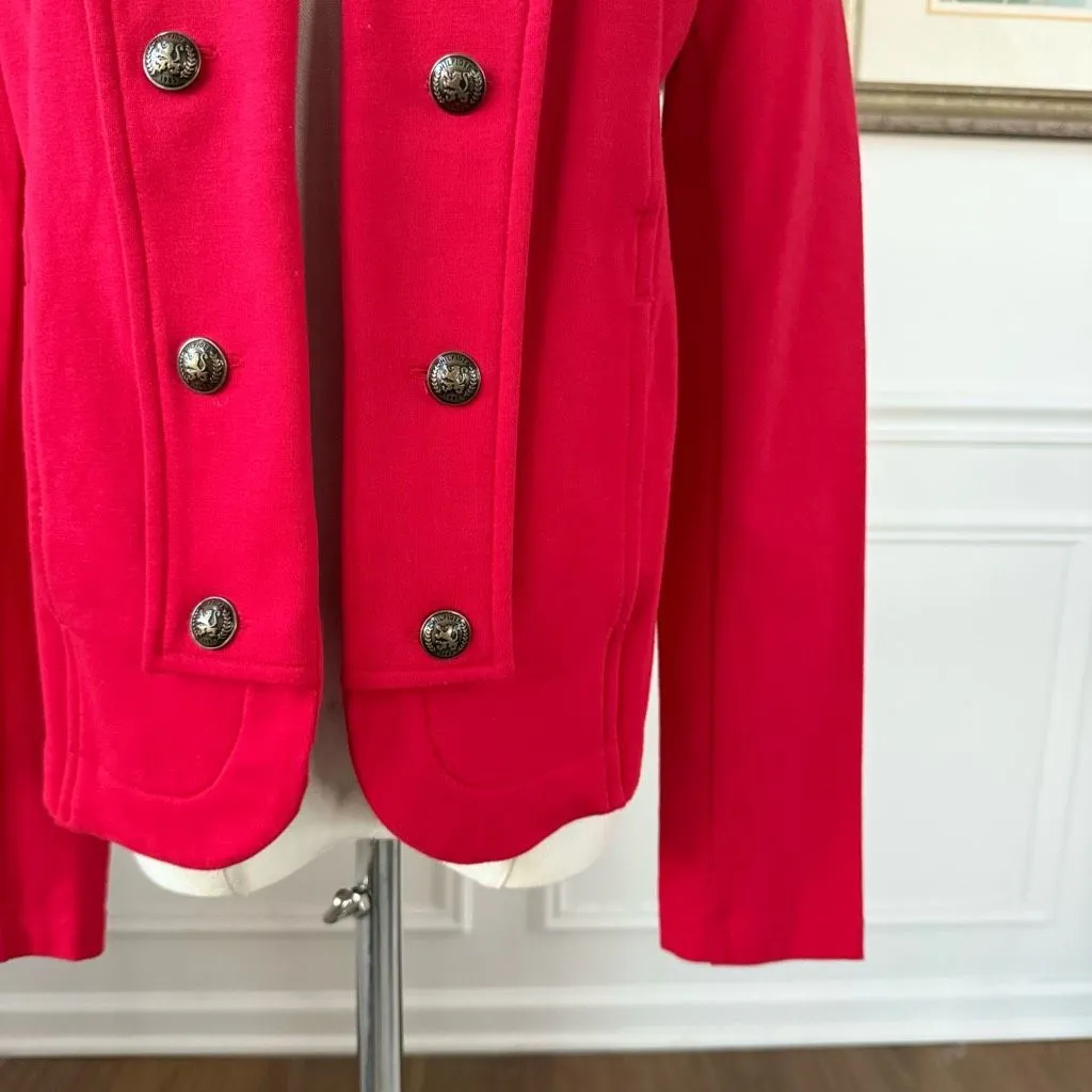 NWT Tommy Hilfiger Women's Military Band Jacket Red $109 S - Image 5