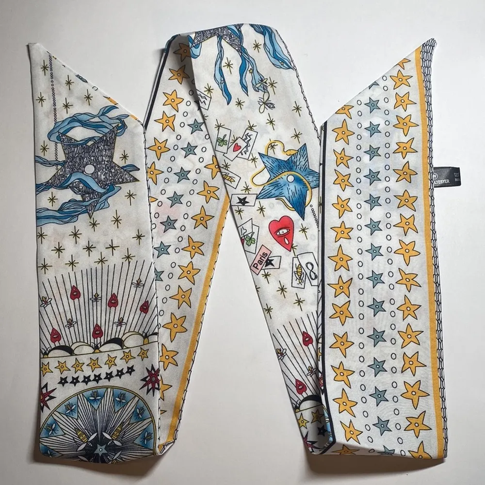 Tarot Star Thin Purse Scarf / Hairband / Scarf - Image 2