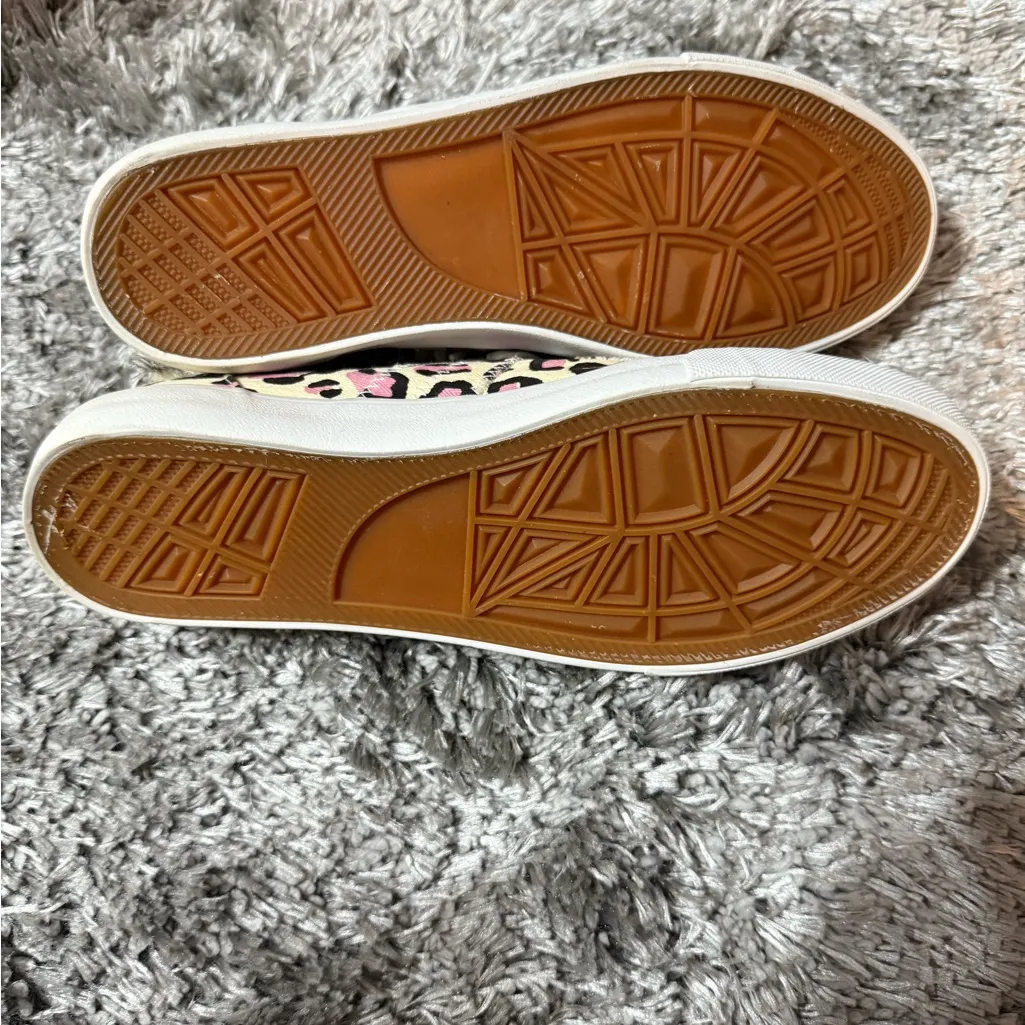 NWT Obtaom Trendy Leopard Print Women's Sneakers Pink Size 10 - Image 6