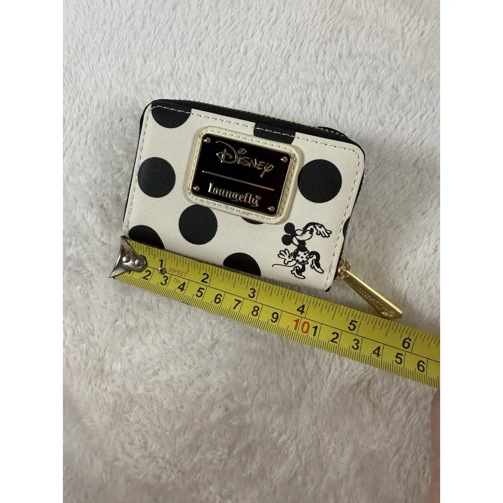 Loungefly Disney Minnie Mouse Rock The Dots Polka Dot Cardholder Accordion Zip - Image 7