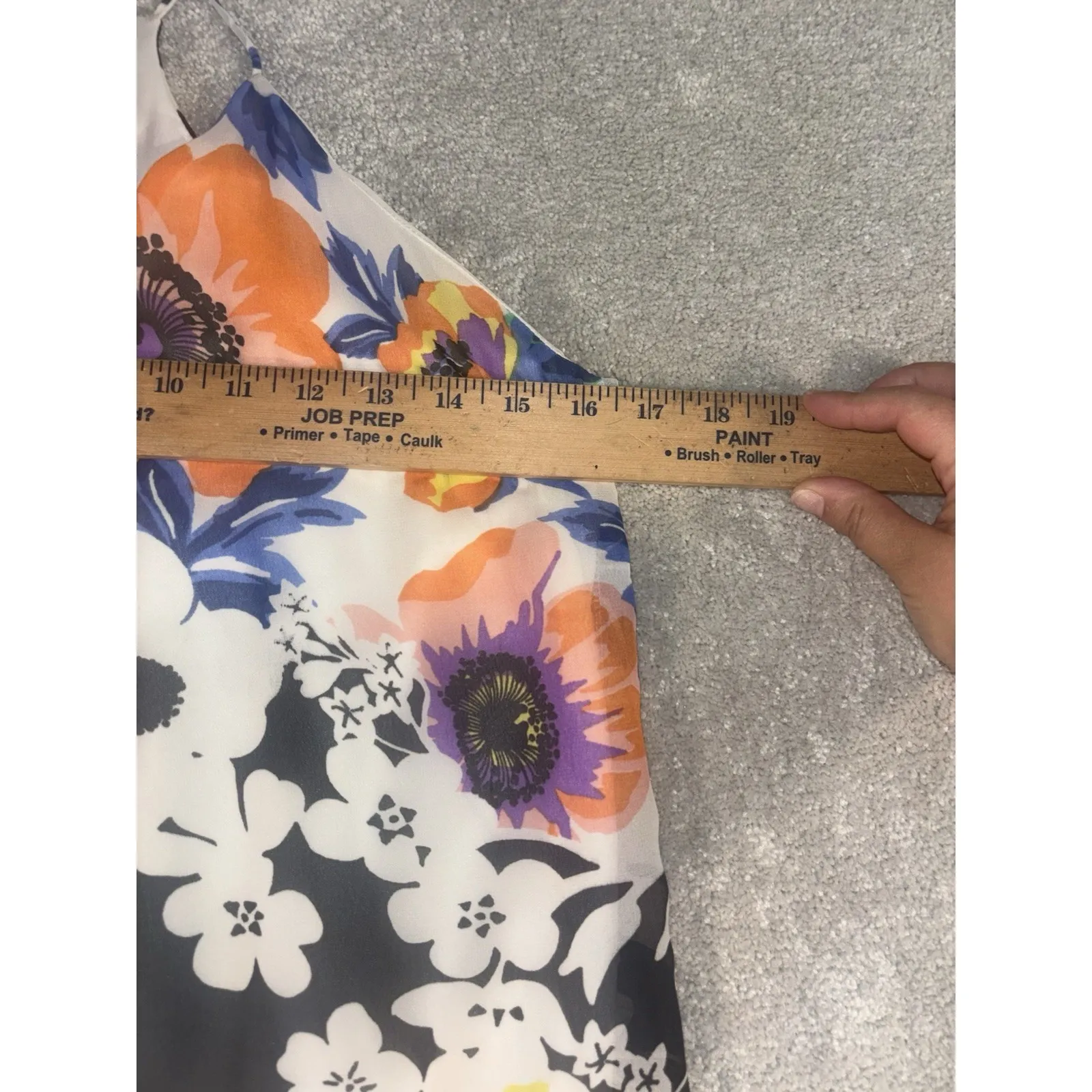 newbury kustom dress floral dress‎ mini slip lined small - Image 6