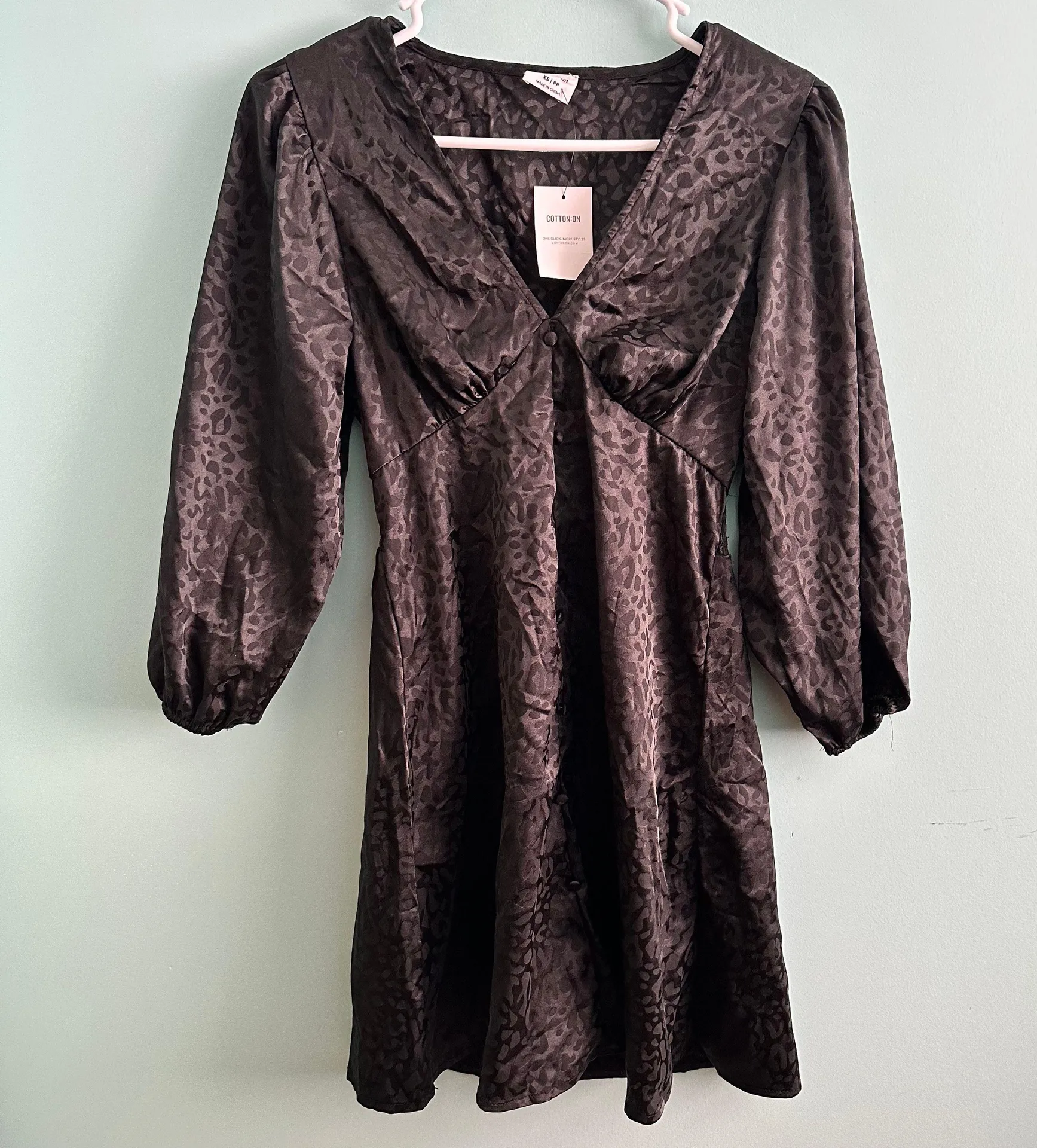 Black Leopard Tea Dress - Image 3