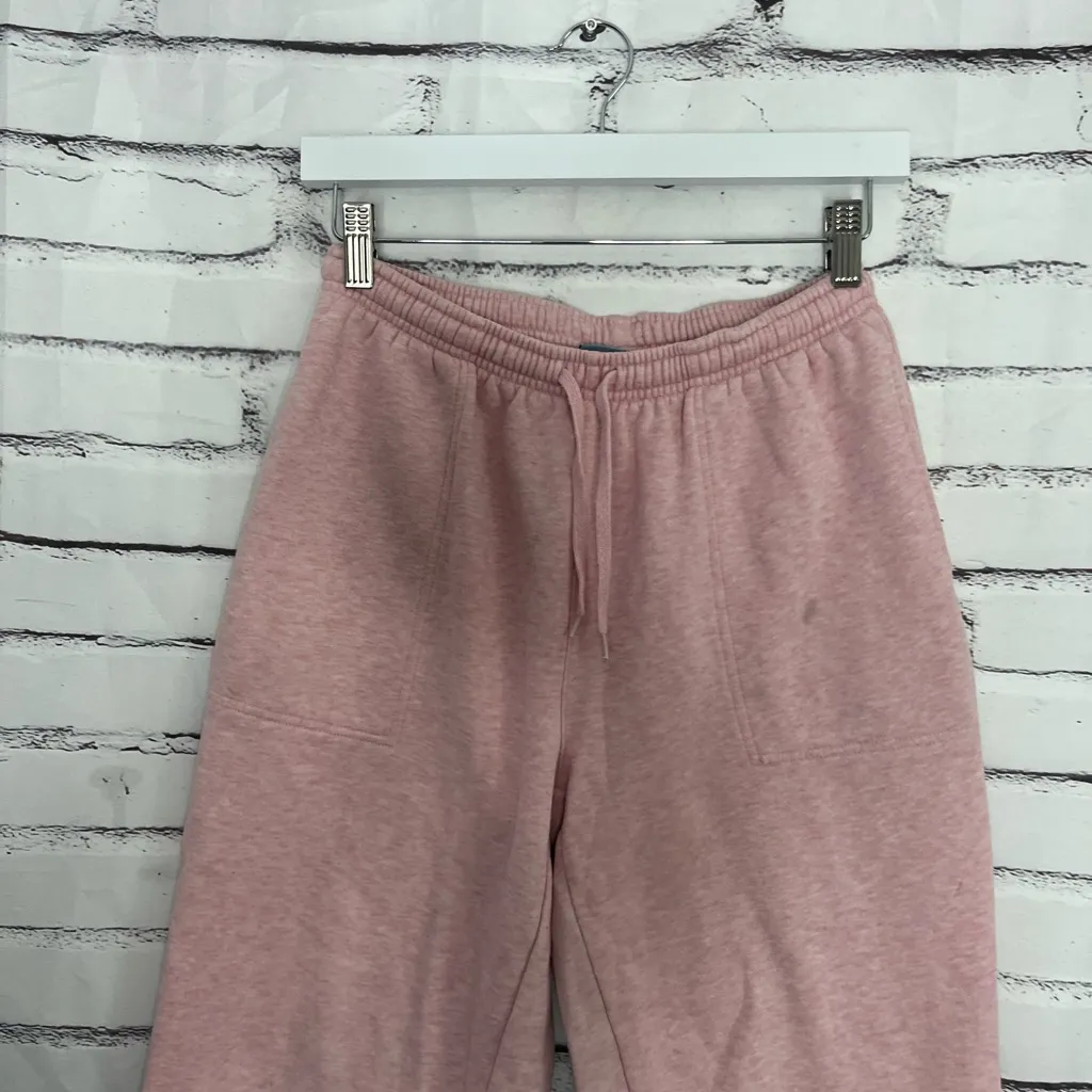 Classic Elements Pink Wide-Leg Fleece Sweatpants Women’s Medium Lounge Pants - Image 5
