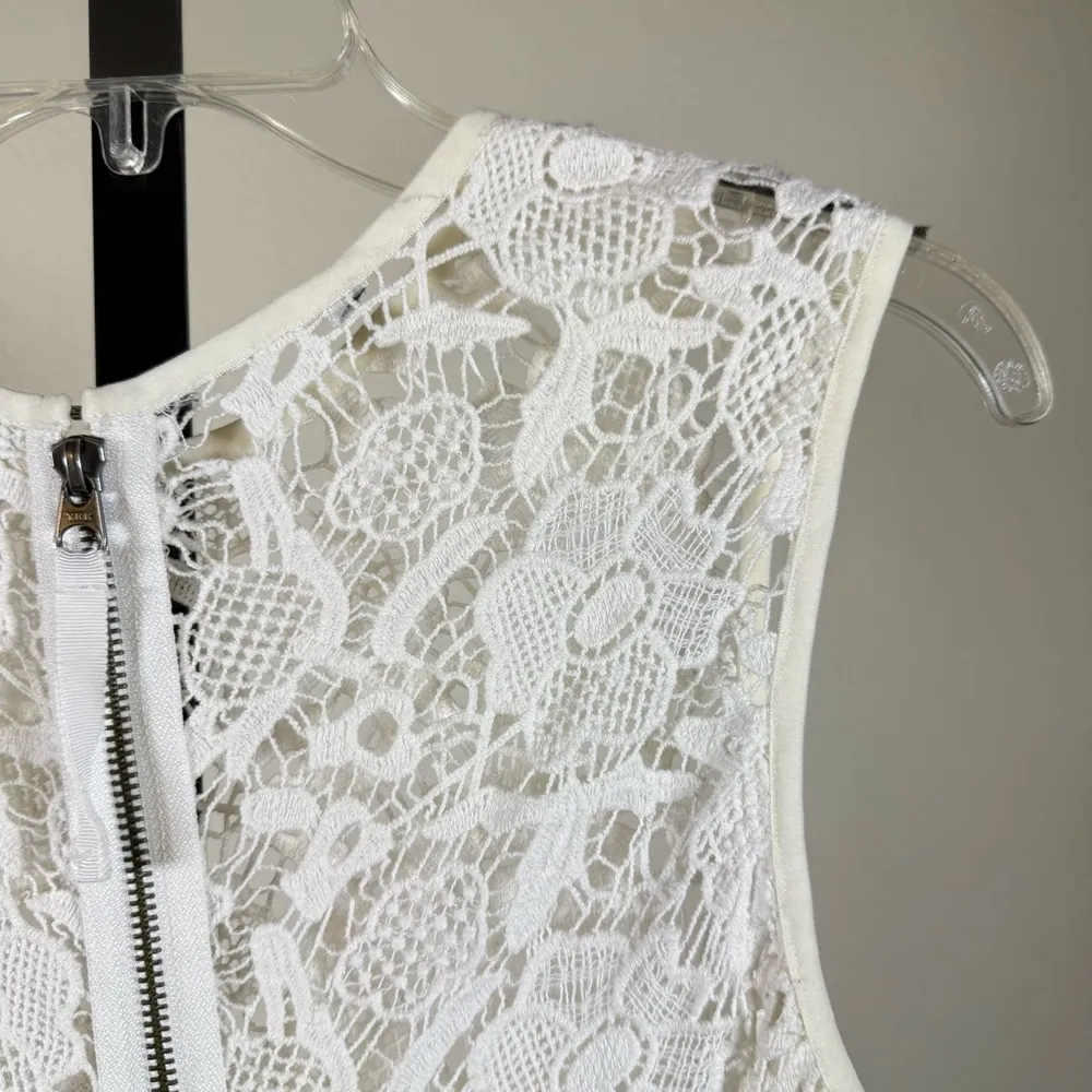 Cottagecore Lace Top Soft Girl Romantic Festival Vintage Inspired Blouse Medium White - Image 4