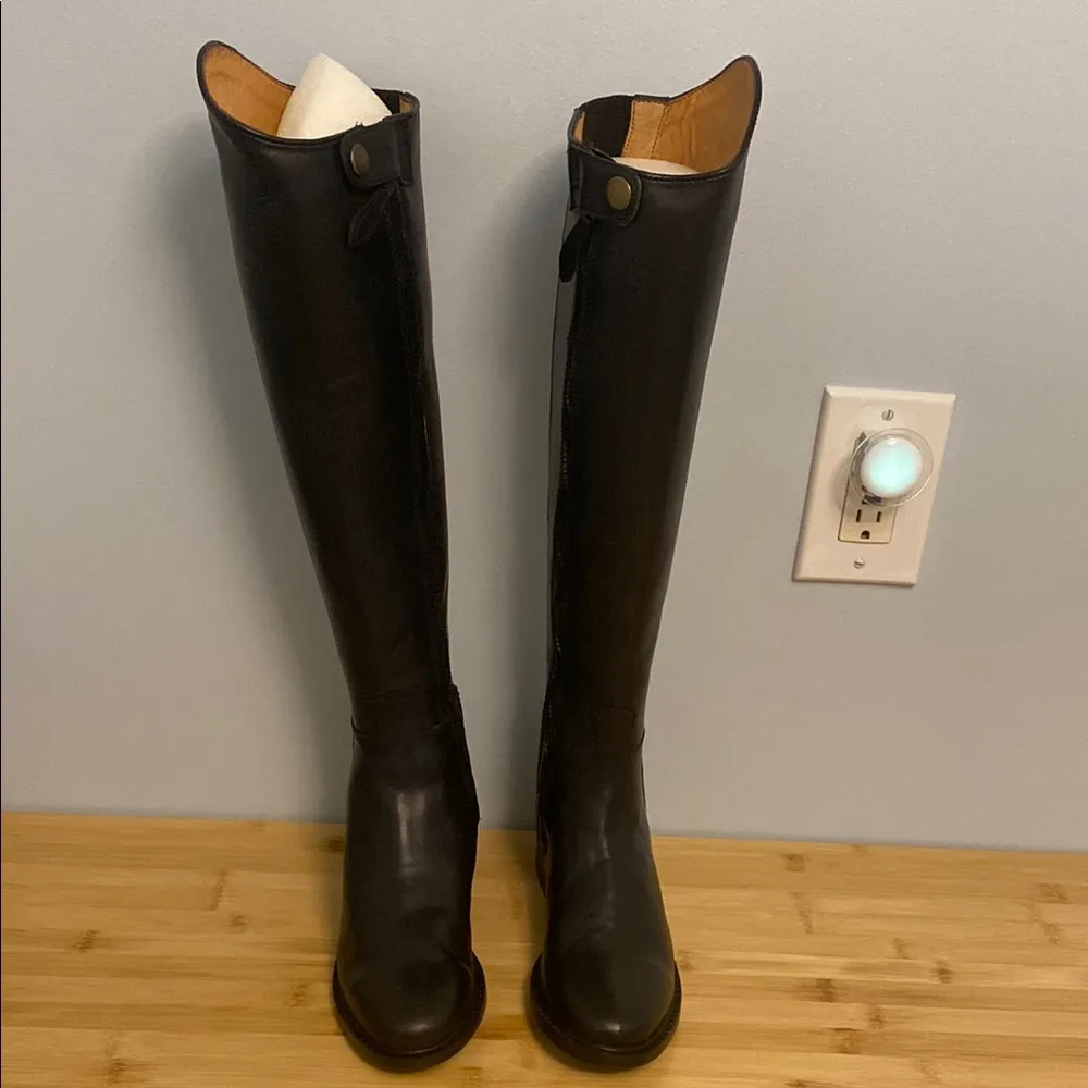 Middleburg Ladies' Black Leather Tall Dressage Riding Boots NEW NO BOX Size 6 - Image 2