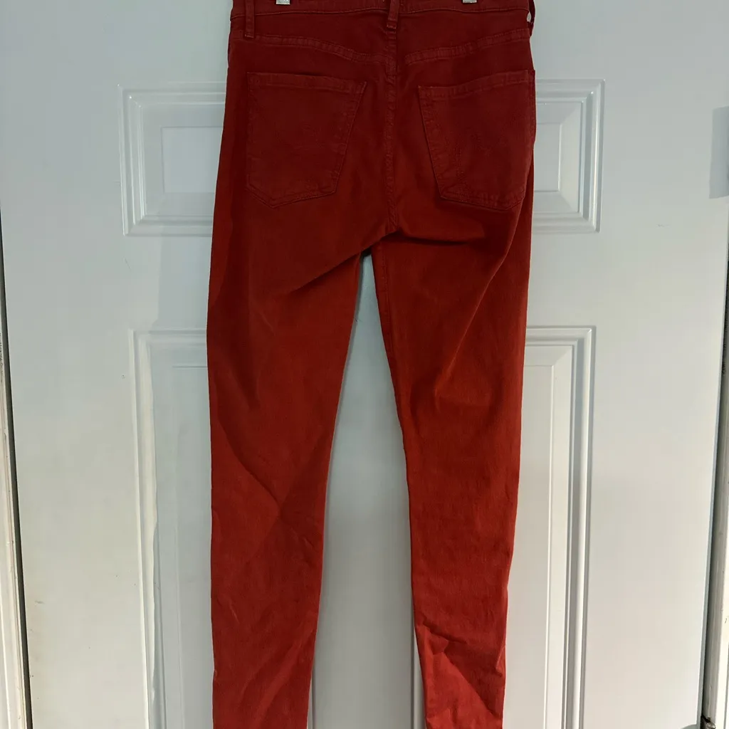 Citizens of Humanity Thompson Medium‎ Rise Cropped Skinny rust jeans Brand $198 - Image 7