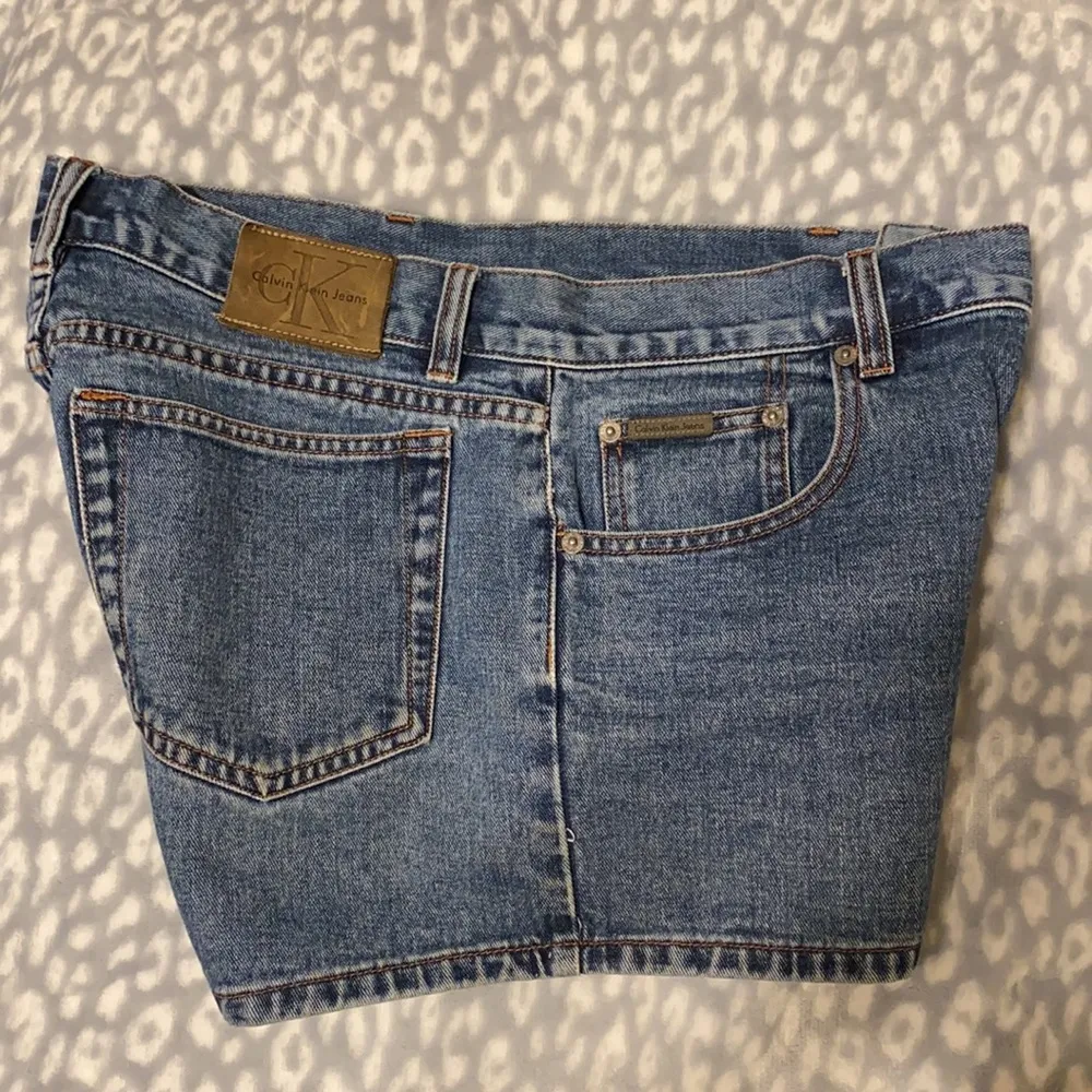 90s CK Calvin Klein original jean shorts, size 9 juniors - Image 10