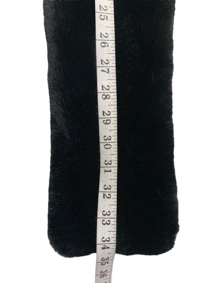 A New Day Women's Black Faux Fur Scarf - Image 6