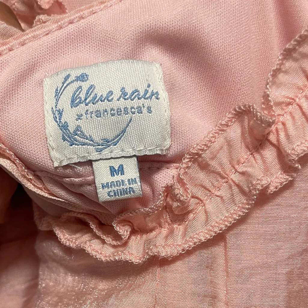 Blue Rain Soft Pink Ruffled Mini Dress - Image 4