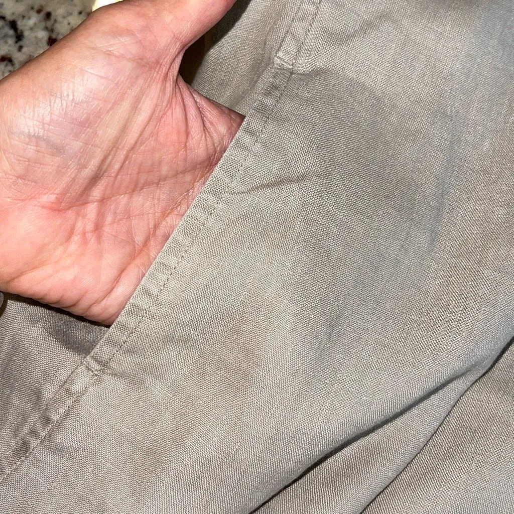 J. Jill Pure Jill Womens Linen Sleeveless V - Image 5