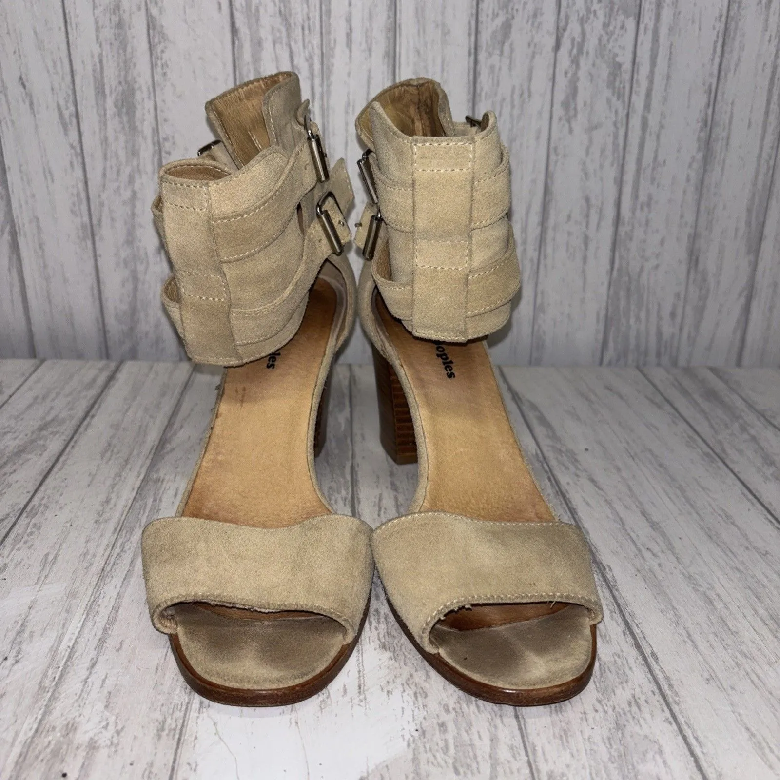 Womens Size 39 US9 The Kooples Suede Sandals - Image 2