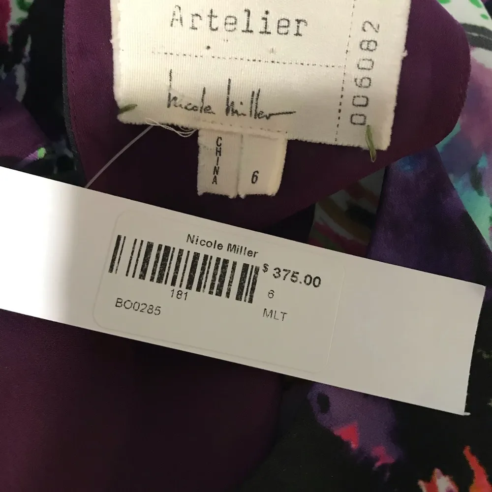 NWT Nicole Miller Multi-Color Dress sz6 - Image 6