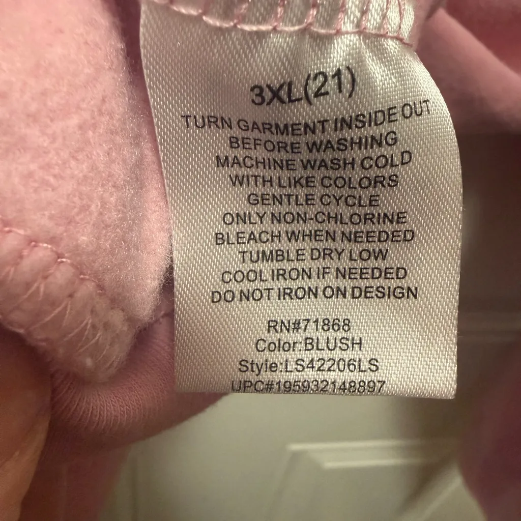 Warner Bros. Looney Tunes pink soft crewneck sweatshirt Juniors 3XL cozy Size undefined - Image 6